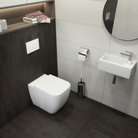 Комплект 2 в 1 Lavinia Boho Relfix 77030033, бачок скрытого монтажа, клавиша смыва