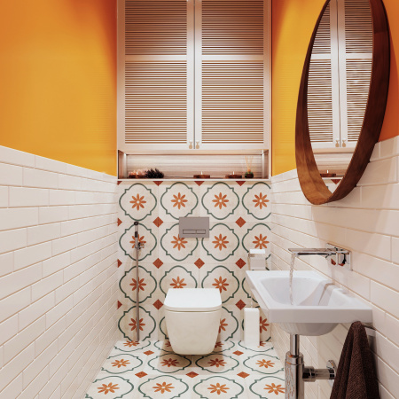 Комплект 6 в 1 Lavinia Boho One Compacto 77040062, премиум с пластиковой клавишей, инсталляцией и унитазом