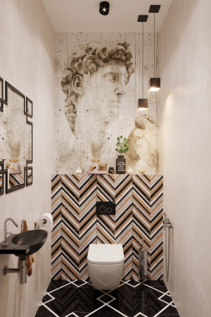 Комплект 6 в 1 Lavinia Boho One 77040060, премиум со стеклянной черной клавишей, инсталляцией и унитазом