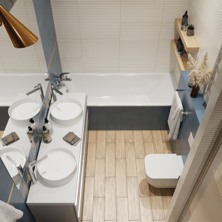 Комплект 6 в 1 Lavinia Boho One Compacto 77050153, премиум со стеклянной белой клавишей, удлиненным крепежом, инсталляцией и унитазом