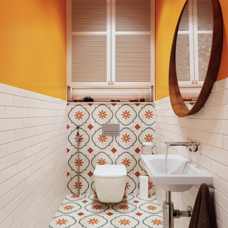 Комплект 6 в 1 Lavinia Boho One Rimless 77050159, премиум с пластиковой серой клавишей, удлиненным крепежом, инсталляцией и унитазом