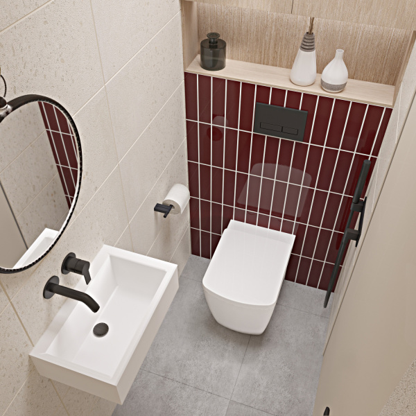 Комплект 2 в 1 Lavinia Boho Relfix 77030034, бачок скрытого монтажа, клавиша смыва