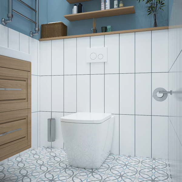 Комплект 2 в 1 Lavinia Boho Relfix 77030035, бачок скрытого монтажа, клавиша смыва