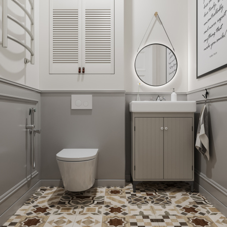 Комплект 5 в 1 Lavinia Boho Relfix 77020052, инсталляция, крепление, клавиша смыва, шумоизоляция, диспенсер