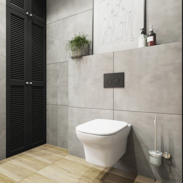 Комплект 5 в 1 Lavinia Boho Relfix 77020053, инсталляция, крепление, клавиша смыва, шумоизоляция, диспенсер