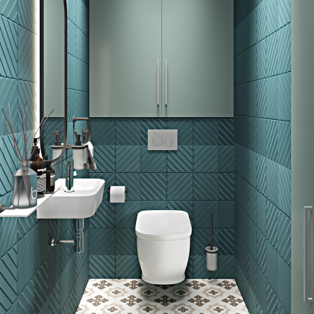 Комплект 6 в 1 Lavinia Boho Bell Pro Rimless 77040037, премиум с белой пластиковой клавишей, инсталляцией и унитазом