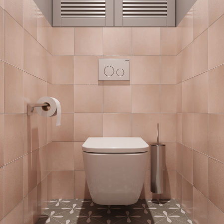 Комплект 6 в 1 Lavinia Boho One 77050139, премиум с пластиковой серой клавишей, удлиненным крепежом, инсталляцией и унитазом