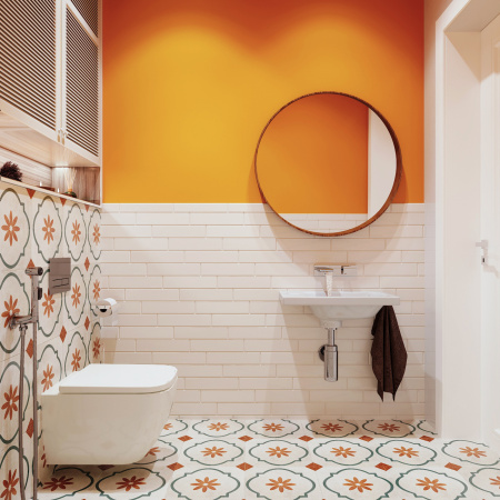 Комплект 6 в 1 Lavinia Boho One 75110046, премиум с пластиковой черно-золотистой клавишей, инсталляцией и унитазом