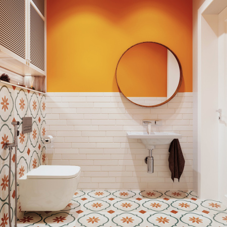 Комплект 6 в 1 Lavinia Boho One 75110049, премиум с каменной черно-серой клавишей, инсталляцией и унитазом