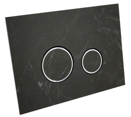 Комплект 6 в 1 Lavinia Boho Elegant Rimless 87561085, премиум с каменной черно-серой клавишей, инсталляцией и унитазом