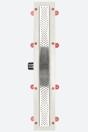 Трап линейный (душевой лоток) Vimarr A.0 517A38001050 800 мм с горизонтальным выходом D50 мм, с решеткой хром