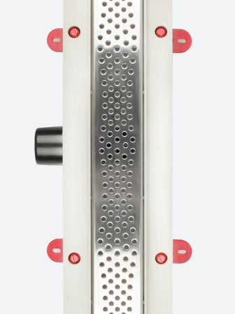 Трап линейный (душевой лоток) Vimarr A.0 517A38001050 800 мм с горизонтальным выходом D50 мм, с решеткой хром