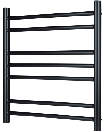 Полотенцесушитель водяной Vimarr Saturn PSV-70VMRS56BL 500х600 лесенка, с фитингами в комплекте, черный матовый