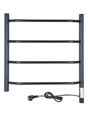 Электрический полотенцесушитель Vimarr Kaskad PSKDVMRKe56BL 500x600 (регулятор температуры, таймер), черный матовый