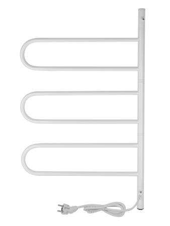 Электрический полотенцесушитель Vimarr Kaskad PSNkVMRKe4575W 450x750 поворотный с греющим кабелем, белый матовый