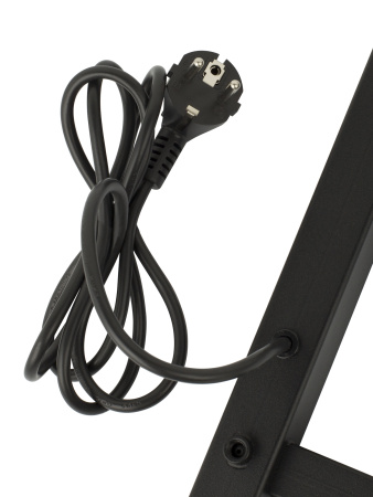 Полотенцесушитель электрический профильный Vimarr Kaskad LNK-VMRKePT56BM 500х600 лесенка, черный матовый