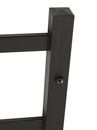 Полотенцесушитель электрический профильный Vimarr Kaskad LNK-VMRKePT56BM 500х600 лесенка, черный матовый