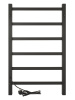 Полотенцесушитель электрический профильный Vimarr Kaskad LNK-VMRKePT58BM 500х800 лесенка, черный матовый