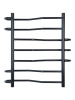 Водяной полотенцесушитель Vimarr Saturn PSBP14VMRS58BL 500x800, с фитингами в комплекте, черный матовый
