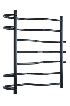 Водяной полотенцесушитель Vimarr Saturn PSBP14VMRS58BL 500x800, с фитингами в комплекте, черный матовый