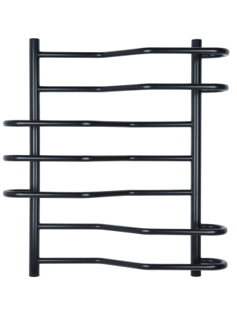 Водяной полотенцесушитель Vimarr Saturn PSBP14VMRS58BL 500x800, с фитингами в комплекте, черный матовый