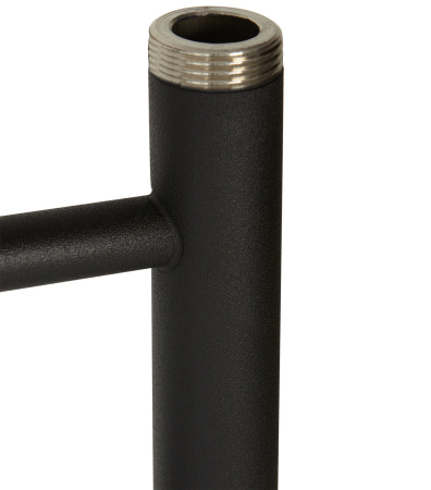 Полотенцесушитель водяной Vimarr Briz LNK-13VMRB58BM 500х800 лесенка, с фитингами в комплекте, черный матовый (муар)