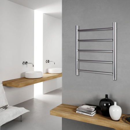 Полотенцесушитель водяной Vimarr Briz PSV-13VMRB56Cr 500х600 лесенка, с фитингами в комплекте, хром