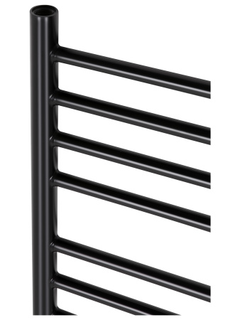 Полотенцесушитель водяной Vimarr Saturn PSV-70VMRS51BL 500х1000 лесенка, с фитингами в комплекте, черный матовый