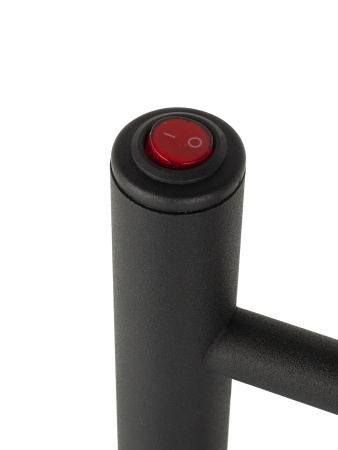 Полотенцесушитель электрический Vimarr Kaskad LNK-VMRKeP58BM 500х800 лесенка, с полкой, черный муар