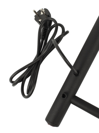 Полотенцесушитель электрический Vimarr Kaskad LNK-VMRKeP58BM 500х800 лесенка, с полкой, черный муар