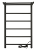 Полотенцесушитель электрический Vimarr Kaskad LNK-VMRKeP58BM 500х800 лесенка, с полкой, черный муар