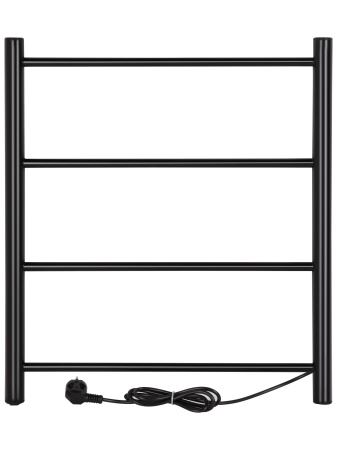 Полотенцесушитель электрический Vimarr Kaskad PSK-VMRKe56BL 500х600, черный матовый