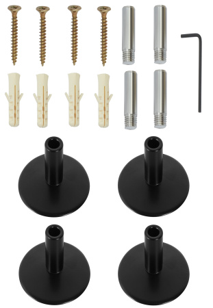 Полотенцесушитель электрический Vimarr Kaskad PSK-VMRKe56BL 500х600, черный матовый