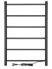 Полотенцесушитель электрический Vimarr Kaskad PSK-VMRKe58BL 500х800, черный матовый