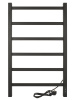Полотенцесушитель электрический профильный Vimarr Kaskad LNK-VMRKePT58BM 500х800 лесенка, черный матовый