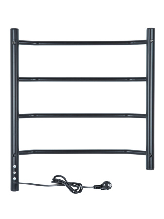Электрический полотенцесушитель Vimarr Kaskad PSKDVMRKe56BL 500x600 (регулятор температуры, таймер), черный матовый