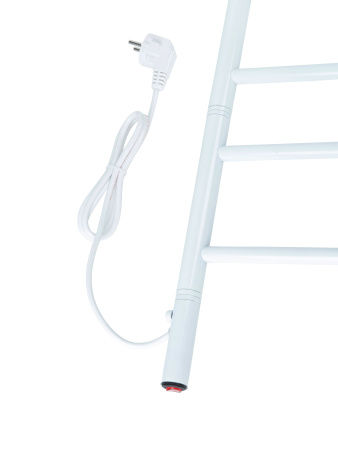 Электрический полотенцесушитель Vimarr Kaskad PSNkVMRKe455W 450x500 поворотный с греющим кабелем, белый матовый