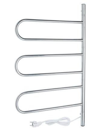 Электрический полотенцесушитель Vimarr Kaskad PSNkVMRKe4575Cr 450x750 поворотный с греющим кабелем, хром