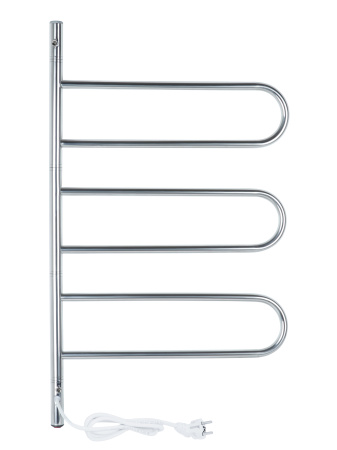 Электрический полотенцесушитель Vimarr Kaskad PSNkVMRKe4575Cr 450x750 поворотный с греющим кабелем, хром