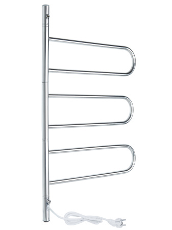 Электрический полотенцесушитель Vimarr Kaskad PSNkVMRKe4575Cr 450x750 поворотный с греющим кабелем, хром