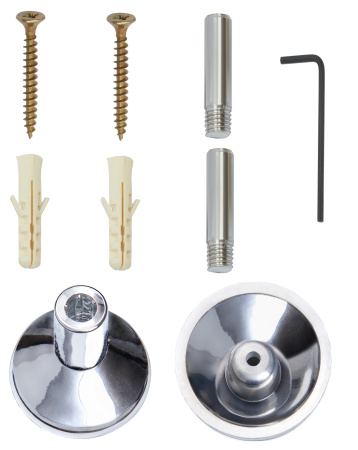 Электрический полотенцесушитель Vimarr Kaskad PSNkVMRKe4575Cr 450x750 поворотный с греющим кабелем, хром