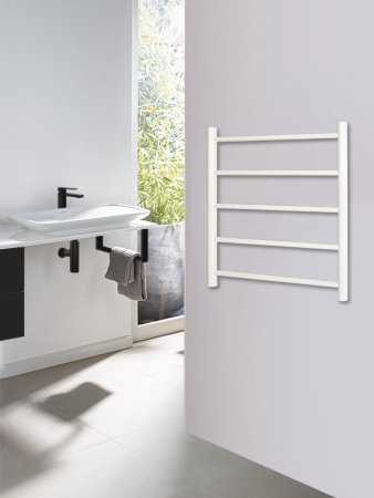 Полотенцесушитель водяной Vimarr Briz Mega LNK-LM13VMRB56W 500х600 лесенка, белый