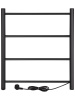 Полотенцесушитель электрический Vimarr Kaskad Mega PSK-LMVMRKe56BL 500х600 лесенка, черный матовый