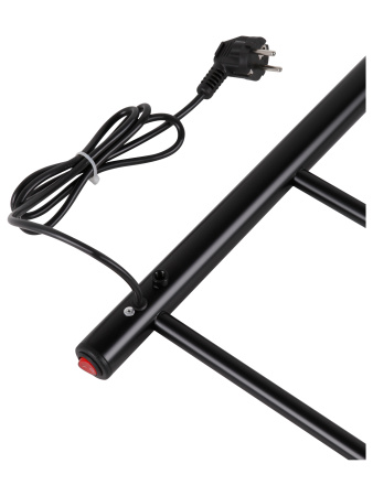 Полотенцесушитель электрический Vimarr Kaskad Mega PSK-LMVMRKe56BL 500х600 лесенка, черный матовый