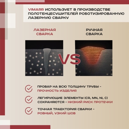 Полотенцесушитель электрический Vimarr Kaskad Mega LNK-LMVMRKeP58BM 500х800 лесенка, с полкой, черный матовый (муар)
