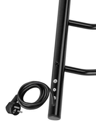 Полотенцесушитель электрический Vimarr Kaskad Mega LM-PSKDVMRKe58BL 500х800 лесенка, черный матовый