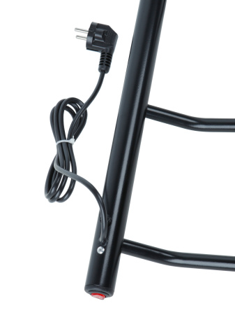 Полотенцесушитель электрический Vimarr Kaskad Mega LM-PSKkVMRKe46BL 400х600 лесенка, черный матовый