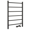 Полотенцесушитель электрический Vimarr Kaskad LNK-VMRKeT58BM 500х800 лесенка, с диммером, черный матовый (муар)