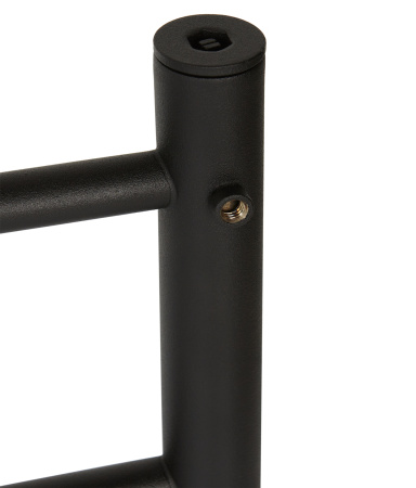 Полотенцесушитель водяной Vimarr Briz Mega LNK-LM13VMRB58BM 500х800 лесенка, черный матовый (муар)