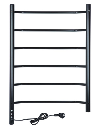 Полотенцесушитель электрический Vimarr Kaskad Mega LM-PSKDVMRKe58BL 500х800 лесенка, черный матовый